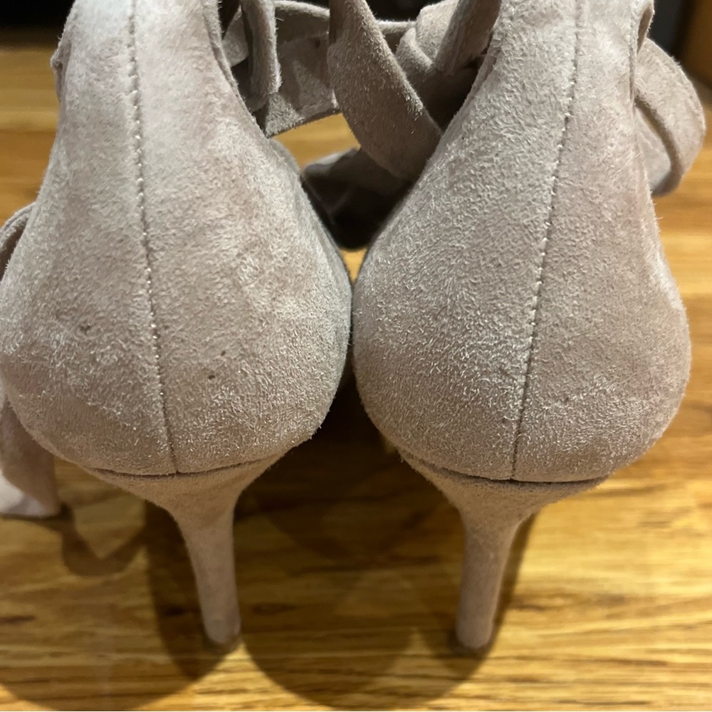 Saks Fifth Ave Clara Ankle Lace Up Heels Size 7 - Picture 6 of 9